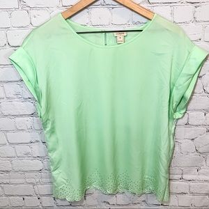 10 (Medium) J.Crew Mint Blouse